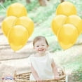 thumbnail image 3 of PMU 11 Inch Round Crystal Yellow Latex Balloon Pkg/50, 3 of 7