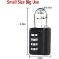 thumbnail image 2 of 2 Pack Combination Padlock, 4 Digit Resettable Outdoor Waterproof Padlock with Keys, Combo Lock for School, Sports or Gym Locker, Employee Fence, Gate, Case, Toolbox, Hasp Storage (Black 2), 2 of 5
