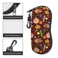 thumbnail image 5 of ZICANCN Sunglasses Soft Case, Hand Drawn Flat Christmas Pattern Neoprene Zipper Eyeglass Case for Men Women, 5 of 9
