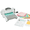 White/Gray - Old Version, variant on Sizzix Big Shot Machine with Starter Kit, 6" Die-Cutting and Embossing Machine with Cutting Dies, Embossing Folder and Cardstock