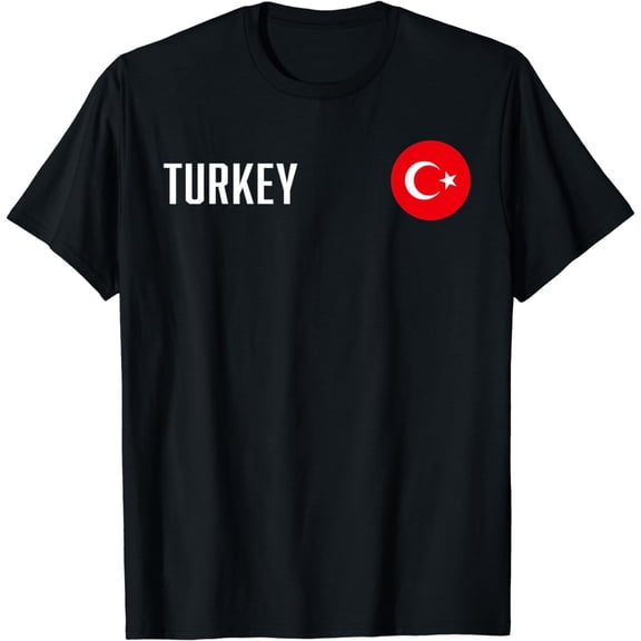 Retro Vintage Turkey National Flag Jersey Football Soccer T-Shirt mens t shirt，black，women，funny，misfits，men，journey，t-shirt