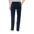 thumbnail image 2 of Men's Muscle Fit Solid Casual Slim Stretch Cotton Blend Denim Skinny Jeans (Navy, 32W x 30L), 2 of 3