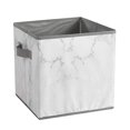 thumbnail image 3 of Urban Shop Cubes de Rangement en Marbre, Ensemble de 4, Gris/blanc, 3 of 5