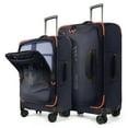 thumbnail image 2 of New York Xpress 2-Piece Softside Luggage Set, 22/30 inch Lightweight Water-Resistant Upright Suitcase for Men Women, Blue - TA8353, 2 of 11
