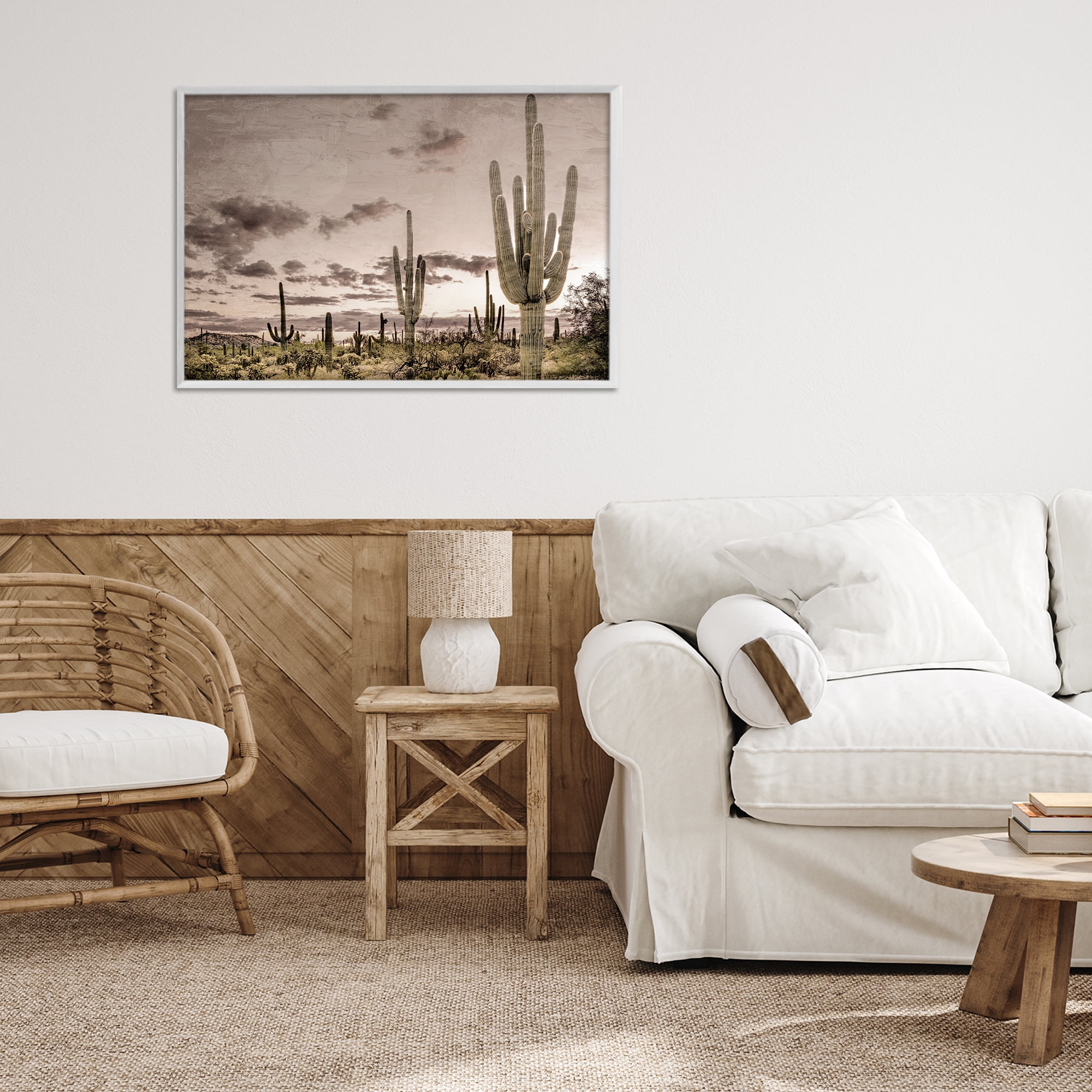 Stupell Industries Desert Sky Wilderness White Framed Giclee Art, design by Kim Allen