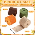 thumbnail image 2 of Cinta decorativa WILLBOND, 8 rollos, 5 m, 6 cm, arpillera con borde alámbrico, 2 of 7