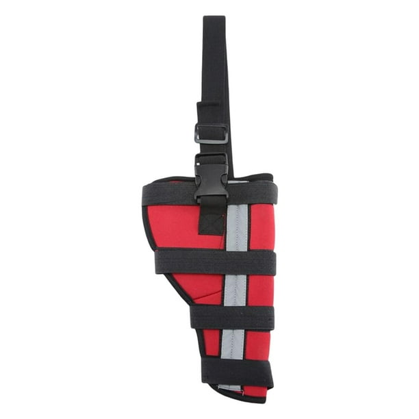 idealsgarden Dog Leg Brace Support Protector Ajustable Hock Joint Wrap Suministros Rojo Zulema Protector de ortesis de codo de pierna