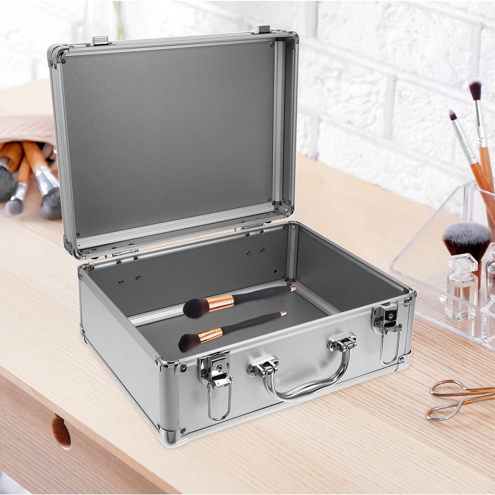RENACLIPY Metal Briefcase Portable Tool Organizer Case for Men and Lightweight