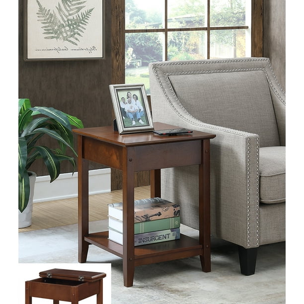 Convenience Concepts American Heritage Square Flip Top End Table