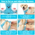 thumbnail image 6 of Jewyow No Pull Dog Harness - Dog harness for small dogs,Reflective Adjustable Pet Vest with Handle & Breathable Mesh,Blue, L, 6 of 8