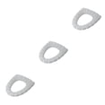 thumbnail image 1 of Matsuzay Cojín para asiento de inodoro, alfombrillas decorativas para el baño, para el hogar, suave, cálido, Universal, decorativas, Beige Type1 NO1, 1 of 6