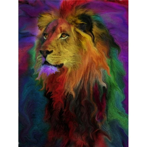 MGL Licensing MGL601049LARGE Rainbow Lion Poster Print by Alixandra Mullins, 22 x 28 - Large