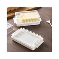 thumbnail image 1 of Caja para cortar mantequilla para el hogar, caja para conservar queso, 1 paquete, blanco, 1 of 3