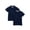 Navy, variant on Toddler Girls School Uniform Short Sleeve Interlock Polo Shirt, 2-Pack