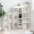 thumbnail image 3 of Furinno LUDER Book Shelf, 5-Cube Bookshelf, Reversible Bookcase, 9.4 x 19.5 x 31.5, for Living Room, Bedroom, Home Office, Plain White, 3 of 5
