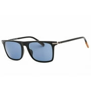 Zegna EZ0204 Rectangular Sunglasses 01V Black   56mm