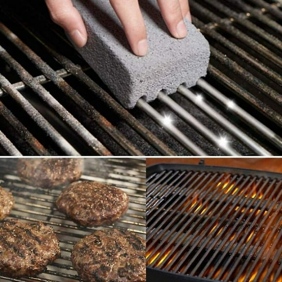 2pcs Barbecue Grill Cleaning Brick Block Barbecue Grill Stone Cleaner BBQ Racks Stains Grease Pumice Brick Kitchen Tools