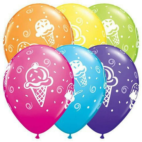 LOONBALLOON Food Balloons, 11″ ICE CREAM TREATS
