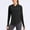 Black, variant on yillto Womens Long Sleeve Shirts Sun Protection Lightweight Summer Hoodie Shirt Tops for Hiking Workout