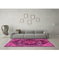 thumbnail image 3 of Ahgly Company Machine Washable Indoor Rectangle Persian Pink Traditional Area Rugs, 2' x 5', 3 of 4