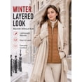 thumbnail image 4 of TRYSIL Women's Lightweight Puffer Down Layering Vest Sleeveless Full-Zip Packable Ultralight Quilted Jacket Winter Warm Outerwear Coat,Size(S-2XL), 4 of 8