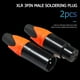 thumbnail image 1 of Enchufe De Soldadura 1 par de conectores de cable de audio XLR de 3 pines macho hembra DIY (naranja), 1 of 7