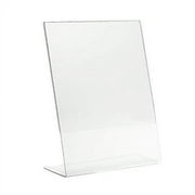 AdirOffice 5 x 7. Slanted Side Loading Acrylic Sign Holder (6-Pack)