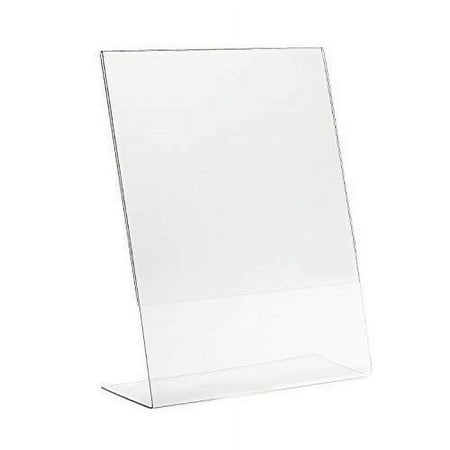 AdirOffice 5 x 7. Slanted Side Loading Acrylic Sign Holder (6-Pack)