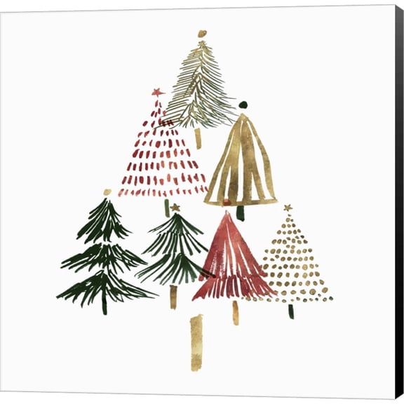 Pine Trees II by Isabelle Z, Canvas Wall Art, 12W x 12H