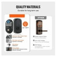 thumbnail image 4 of Fingerprint Door Lock with Handles - Keyless Entry, Password & Fingerprint Access - Smart Security Lock for Home - Waterproof, 50 Fingerprints & 100 Passcodes, 4 of 8