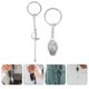 thumbnail image 2 of 2 llaveros de esgrima con colgante de metal para aficionados al deporte., 2 of 5