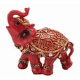 thumbnail image 1 of Figura decorativa de Feng Shui para la riqueza: estatua de elefante de resina con vestimenta ceremonial para la buena suerte y la prosperidad, adorno decorativo para el hogar, la oficina o la e, 1 of 6