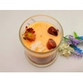 thumbnail image 3 of Citron Mandarin Natural Soy Wax Candle Highly Scented with Carnelian Crystals, 3 of 11