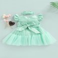 thumbnail image 4 of Little Girls Sweet Style Dress  Mesh Splicing Princess Skirt, 4 of 9