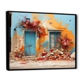 thumbnail image 2 of Designart "Greece Grecian Euphony" Landscapes Floater Framed Wall Art Living Room, 2 of 7