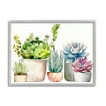 thumbnail image 4 of Stupell Industries Succulent Plants Floral Nature Botanical & Floral Painting Gray Framed Art Print Wall Art, 4 of 5