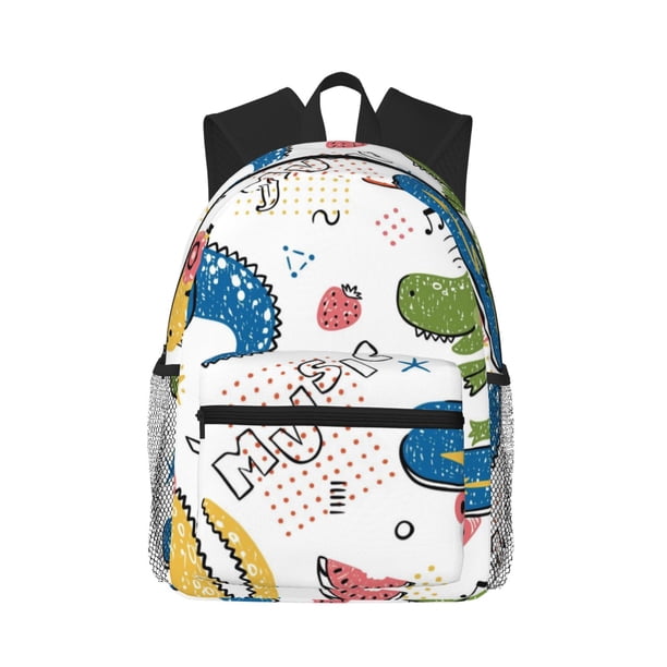 Disketp Dinosaur Mochila Ligera Clásica con Múltiples Bolsillos, Mochila Casual para Hombre y Mujer, Ideal para Escuela, Trabajo y Viajes
