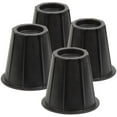 thumbnail image 3 of Honey-Can-Do 5" Plastic Black Round Bed Risers, Set of 4, 3 of 3