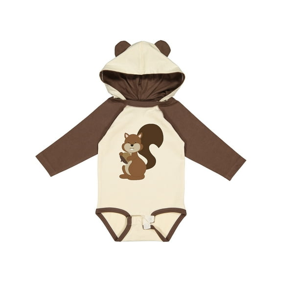 Inktastic Squirrel Boys or Girls Long Sleeve Baby Bodysuit