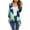 Light Blue1, variant on Cardigan for Women's Plus Size Summer Dressy 3/4Sleeve Fashion Comfortable Pockets Printing Cardigan Top Blouse Party Up to 65% off
