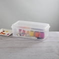 thumbnail image 4 of Caja de almacenamiento Sterilite rectangular con tapa abatible, paquete de 6 unidades, 4,5 L, transparente, 4 of 9