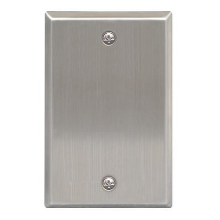 Faceplate Blank Insert - Icc Blank Faceplate - 1-gang - Stainless (ic630ebsss)
