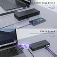 thumbnail image 3 of WAVLINK 19-in-1 USB C or USB A 10G Universal Quad 4K QV4K Docking Station with 100W Power Delivery Charging for MacBook Neo MacOS & Windows Laptop, 4 HDMI, 4 DP, SD 4.0 Card Reader, 2.5Gbps Ethernet, 3 of 9
