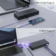 WAVLINK 19-in-1 USB C or USB A 10G Universal Quad 4K QV4K Docking Station with 100W Power Delivery Charging for MacBook Neo MacOS & Windows Laptop, 4 HDMI, 4 DP, SD 4.0 Card Reader, 2.5Gbps Ethernet