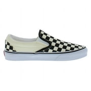 Vans U Classic Slip-On Unisex Shoes Size 5.5, Color: Black/White Checkerboard/White