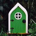 thumbnail image 3 of Tree Statue Window Door Design Weather Resistant Wood Garden Landscaping Sculpture Lawn Decor, 3 of 10