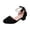 Black, variant on Girls Dress Shoes Low Heels Princess Mary Jane with Pearl and Bow Wedding Party Flower Girls (Toddler/Little/Big Kids)