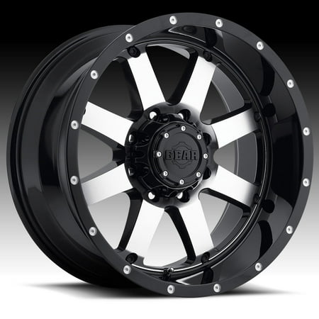 Pontiac Big Block - Gear Alloy 726M Big Block Machined Black 17x9 5x5 / 5x5.5 -12mm (726M-7900912)
