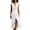 White, variant on Ohufall Womens Dress Cotton Linen Sleeveless V Neck Maxi Dress Button Split Flowy Fashion Summer Sundress