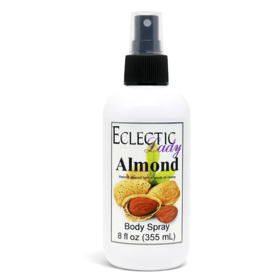 Almond Body Spray, Eclectic Lady, Hydrating Mist, Unisex, 16 oz